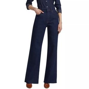 Veronica Beard Taylor Wide-Leg High-Rise Jeans in Rodeo Clean Size 26 NWOT